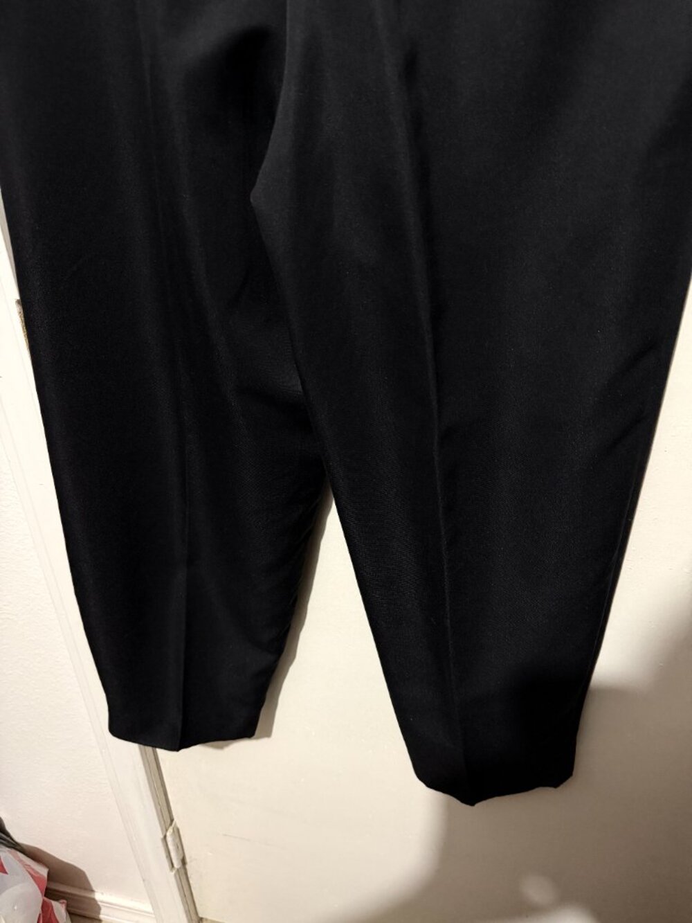 Talbots Petites Vintage Black Pleated High Waist Trousers Dress Pants - 12P - Picture 13 of 14
